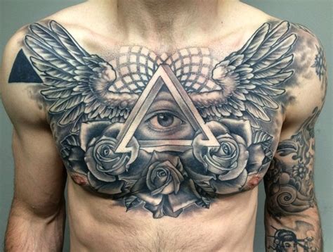 diseos tatuajes en el pecho para hombres|Tatuajes hombre pecho